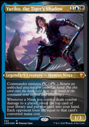 (542/361) Magic The Gathering Commander Legends: Extras Single: Yuriko, the Tiger's Shadow  Mythic
