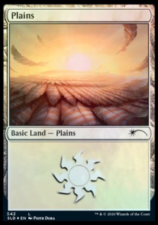 (542) Magic The Gathering Secret Lair Drop Series Single: Plains (V.7)  Land