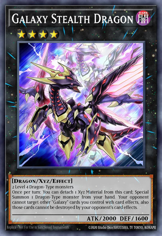 (126) YuGiOh TCG DLCS: Dragons of Legend: The Complete Series Single: Galaxy Stealth Dragon (V.2 - Ultra Rare)  Ultra Rare