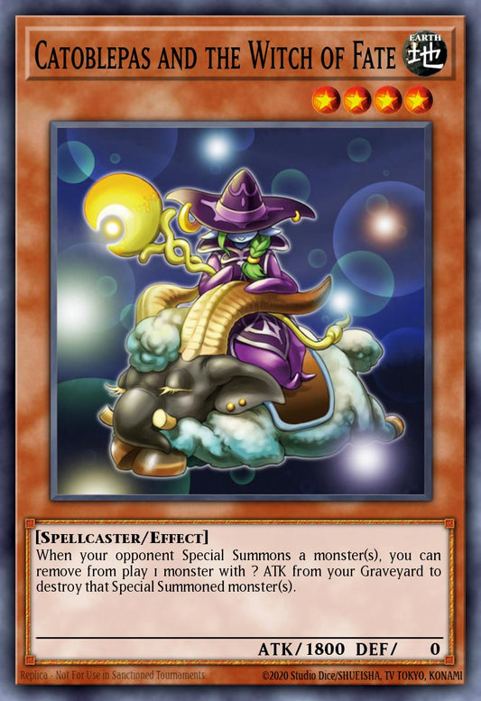 (014) YuGiOh TCG SOVR: Stardust Overdrive Single: Catoblepas and the Witch of Fate  Rare