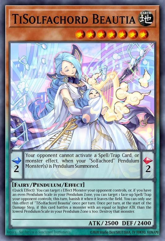 (020) YuGiOh TCG ANGU: Ancient Guardians Single: TiSolfachord Beautia (V.1 - Ultra Rare)  Ultra Rare