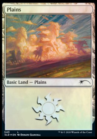 (543) Magic The Gathering Secret Lair Drop Series Single: Plains (V.8) Holo Land