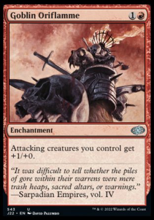(543) Magic The Gathering Jumpstart 2022 Single: Goblin Oriflamme  Uncommon