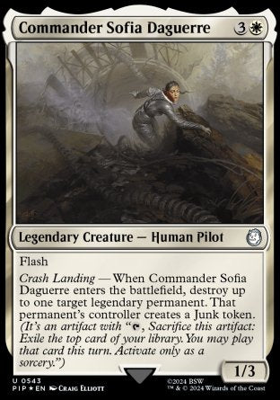 (543) Magic The Gathering Universes Beyond: Fallout: Extras Single: Commander Sofia Daguerre  Holo Uncommon