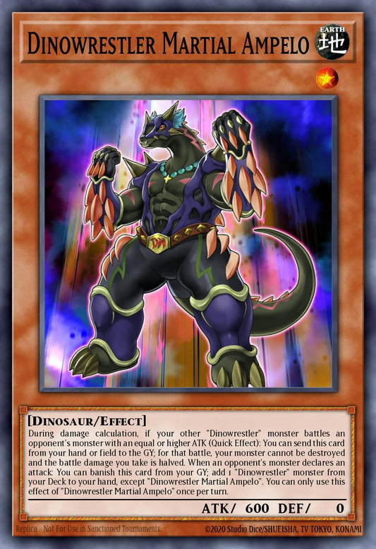 (150) YuGiOh TCG MP20: 2020 Tin of Lost Memories Mega Pack Single: Dinowrestler Martial Ampelo  Common