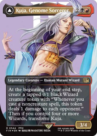(544) Magic The Gathering Magic: The Gathering - FINAL FANTASY: Extras Single: Kuja, Genome Sorcerer // Trance Kuja, Fate Defied (V.3)  Rare