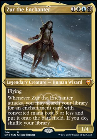 (544/361) Magic The Gathering Commander Legends: Extras Single: Zur the Enchanter  Mythic