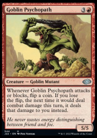 (544) Magic The Gathering Jumpstart 2022 Single: Goblin Psychopath  Uncommon