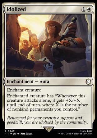 (545) Magic The Gathering Universes Beyond: Fallout: Extras Single: Idolized (V.2)  Rare