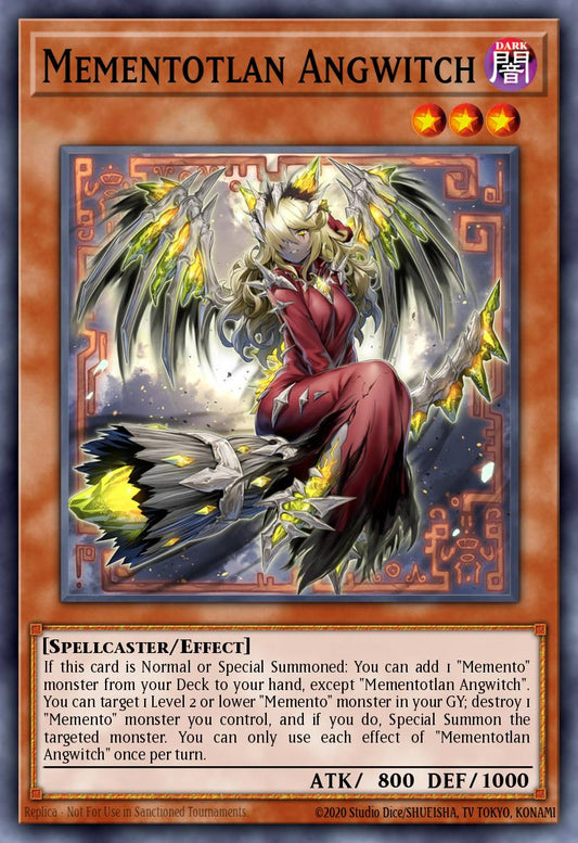 (048) YuGiOh TCG RA04: Quarter Century Stampede Single: Mementotlan Angwitch (V.1 - Super Rare)  Super Rare