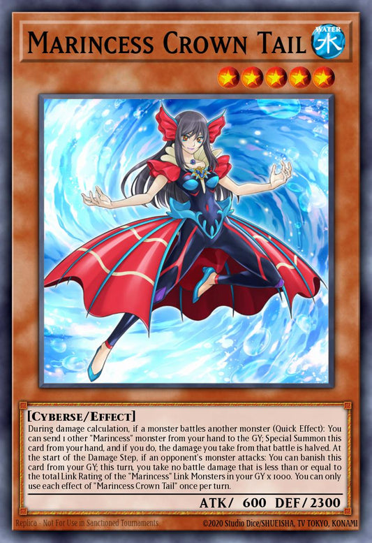 (148) YuGiOh TCG MP20: 2020 Tin of Lost Memories Mega Pack Single: Marincess Crown Tail  Common