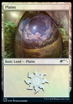 (545) Magic The Gathering Secret Lair Drop Series Single: Plains (V.10) Holo Land