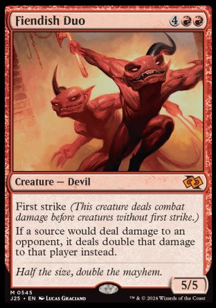 (545) Magic The Gathering Foundations Jumpstart Single: Fiendish Duo  Mythic