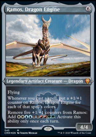 (545/361) Magic The Gathering Commander Legends: Extras Single: Ramos, Dragon Engine Holo Mythic