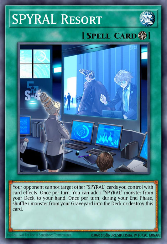 (277) YuGiOh TCG RA04: Quarter Century Stampede Single: SPYRAL Resort (V.1 - Platinum Secret Rare)  Platinum Secret Rare