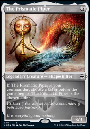 (546/361) Magic The Gathering Commander Legends: Extras Single: The Prismatic Piper Holo Special