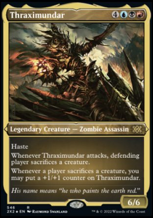 (546) Magic The Gathering Double Masters 2022: Extras Single: Thraximundar  Rare