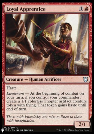 (023) Magic The Gathering The List Single: Loyal Apprentice  Uncommon