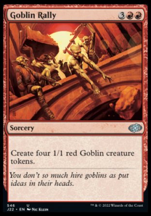 (546) Magic The Gathering Jumpstart 2022 Single: Goblin Rally  Uncommon
