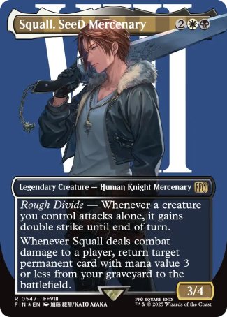 (547) Magic The Gathering Magic: The Gathering - FINAL FANTASY: Extras Single: Squall, SeeD Mercenary (V.3)  Rare