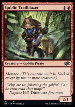 (547) Magic The Gathering Jumpstart 2022 Single: Goblin Trailblazer  Common