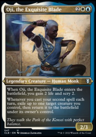 (547) Magic The Gathering Commander Legends: Battle for Baldur's Gate: Extras Single: Oji, the Exquisite Blade (V.1) Holo Uncommon