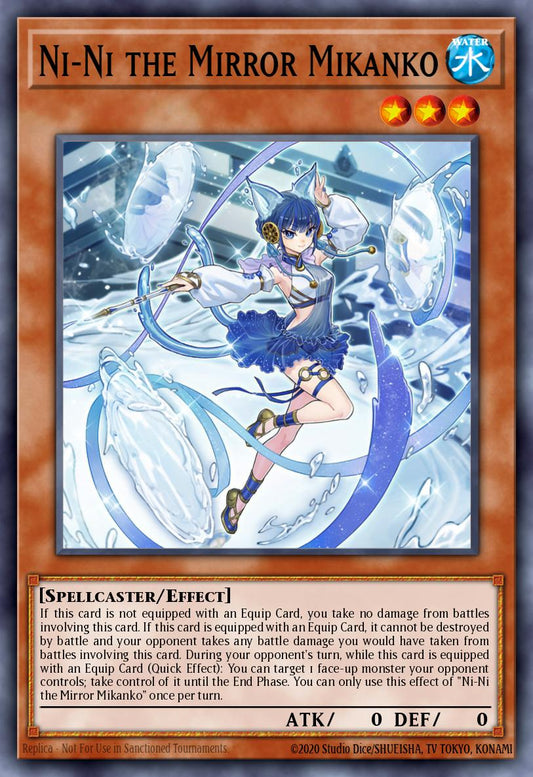 (294) YuGiOh TCG MP24: 25th Anniversary Tin: Dueling Mirrors Single: Ni-Ni the Mirror Mikanko  Ultra Rare