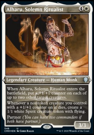 (548/361) Magic The Gathering Commander Legends: Extras Single: Alharu, Solemn Ritualist Holo Uncommon