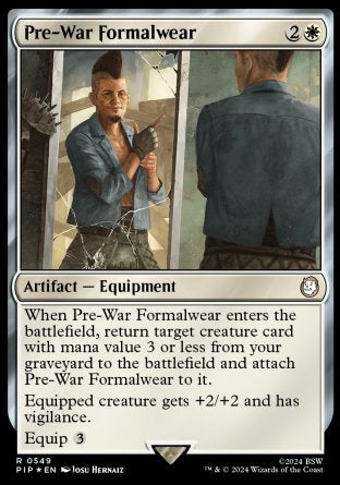 (549) Magic The Gathering Universes Beyond: Fallout: Extras Single: Pre-War Formalwear (V.2)  Rare