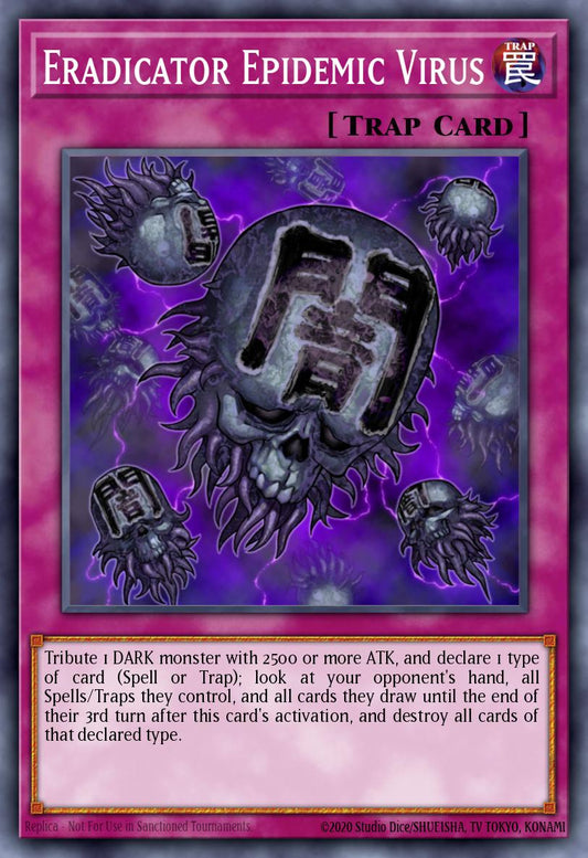 (183) YuGiOh TCG RA03: Quarter Century Bonanza Single: Eradicator Epidemic Virus (V.1 - Platinum Secret Rare)  Platinum Secret Rare