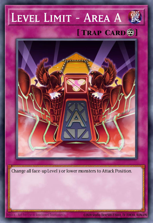 (299) YuGiOh TCG LCYW: Legendary Collection 3: Mega Pack Single: Level Limit - Area A  Common