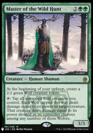 (181) Magic The Gathering The List Single: Master of the Wild Hunt  Mythic