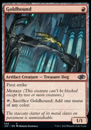 (549) Magic The Gathering Jumpstart 2022 Single: Goldhound  Common
