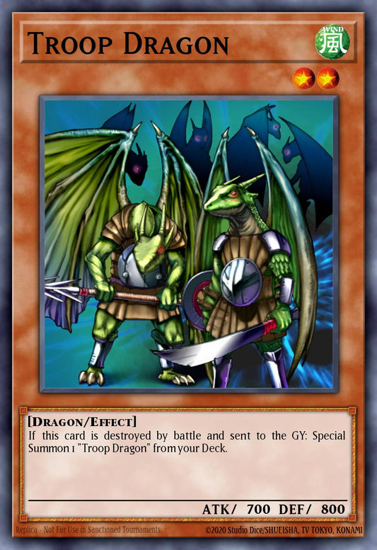 (157) YuGiOh TCG DB2: Dark Beginning 2 Single: Troop Dragon  Common