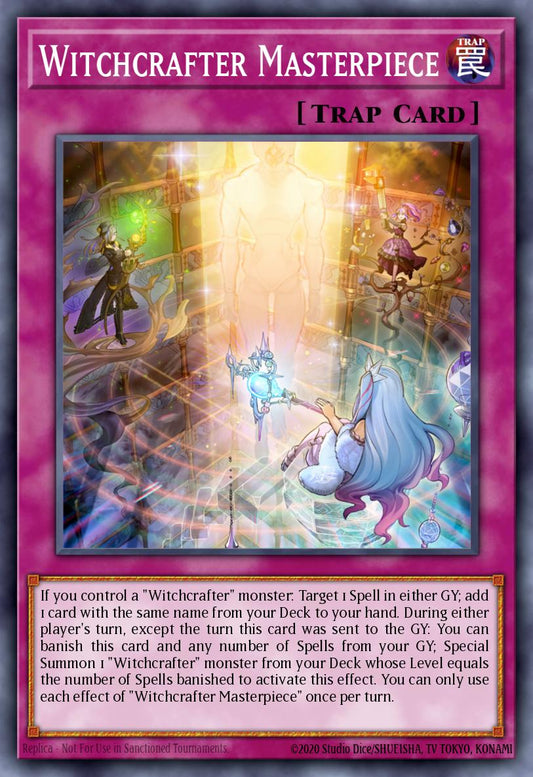 (231) YuGiOh TCG MP20: 2020 Tin of Lost Memories Mega Pack Single: Witchcrafter Masterpiece  Ultra Rare