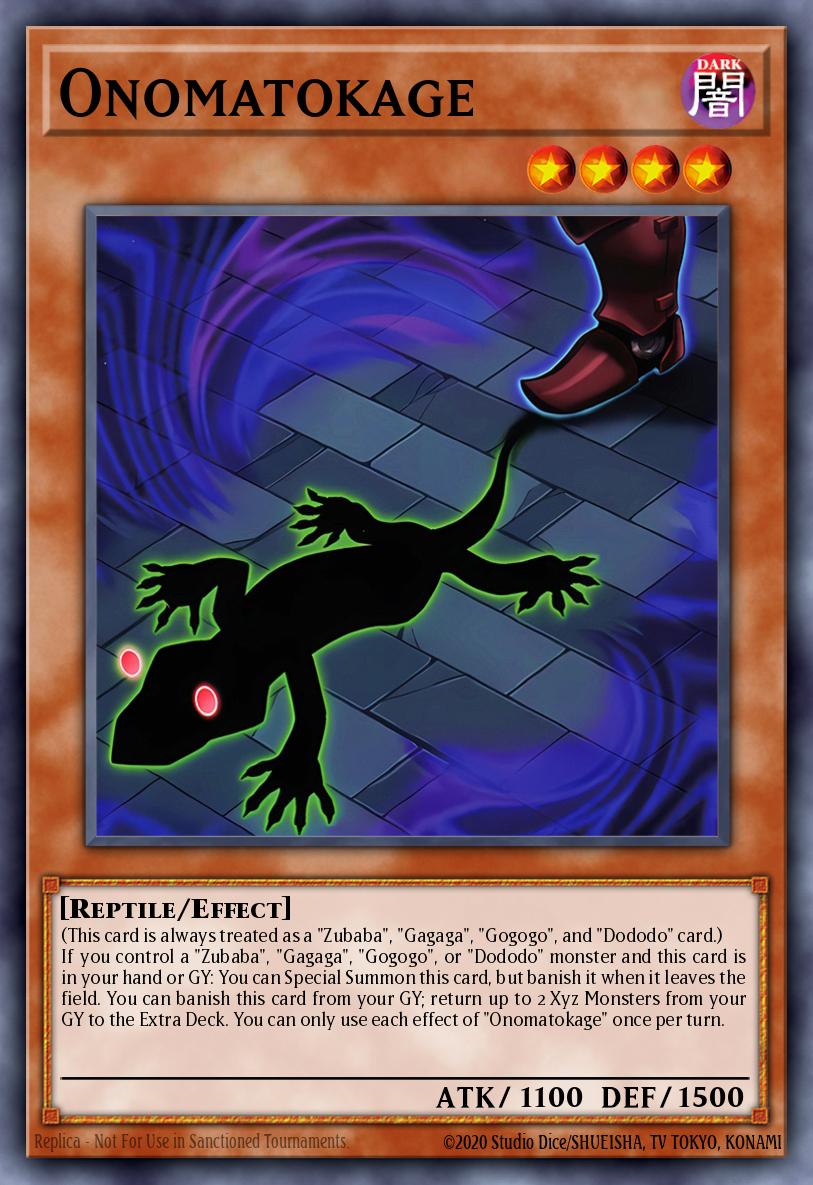 (007) YuGiOh TCG DOOD: Doom of Dimensions Single: Onomatokage  Common