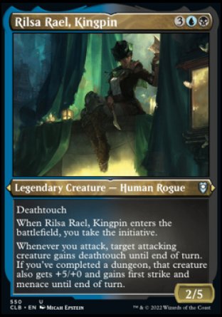 (550) Magic The Gathering Commander Legends: Battle for Baldur's Gate: Extras Single: Rilsa Rael, Kingpin (V.1)  Uncommon