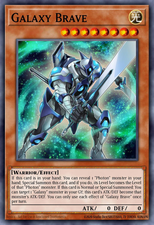(162) YuGiOh TCG MP19: 2019 Gold Sarcophagus Tin Mega Pack Single: Galaxy Brave  Common