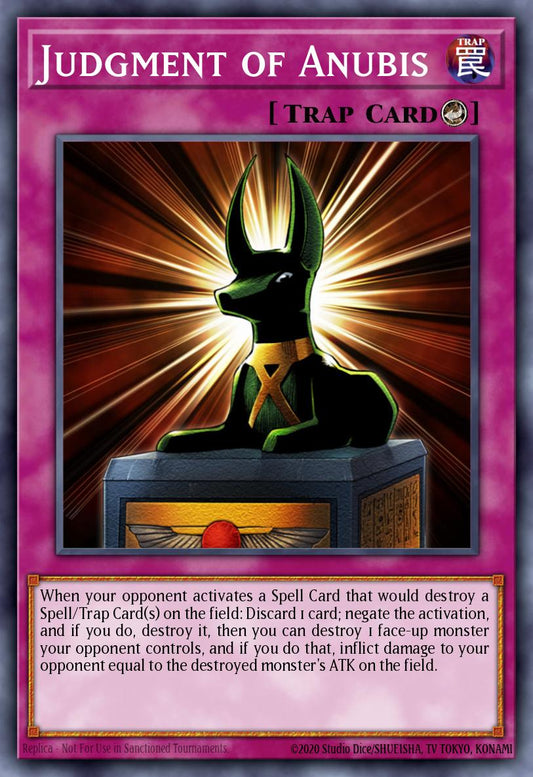 (105) YuGiOh TCG DCR: Dark Crisis Single: Judgment of Anubis (V.1 - Secret Rare)  Secret Rare
