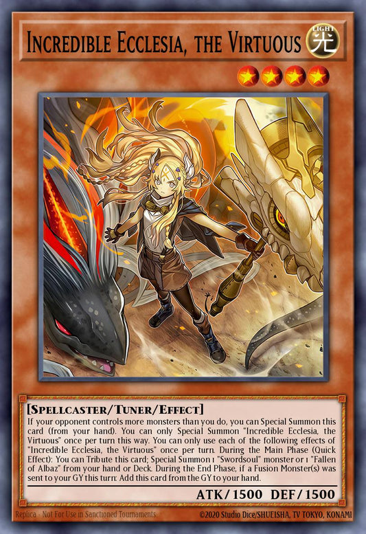 (039) YuGiOh TCG RA04: Quarter Century Stampede Single: Incredible Ecclesia, the Virtuous  Quarter Century Secret Rare