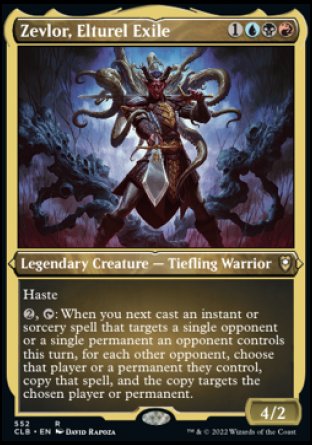 (552) Magic The Gathering Commander Legends: Battle for Baldur's Gate: Extras Single: Zevlor, Elturel Exile (V.1) Holo Rare
