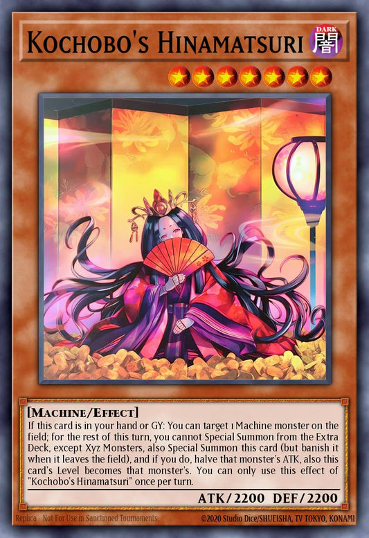 (087) YuGiOh TCG INFO: The Infinite Forbidden Single: Kochobo's Hinamatsuri  Common