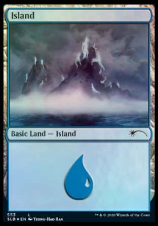 (553) Magic The Gathering Secret Lair Drop Series Single: Island (V.10) Holo Land