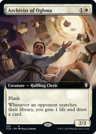 (553) Magic The Gathering Commander Legends: Battle for Baldur's Gate: Extras Single: Archivist of Oghma Holo Rare
