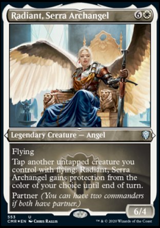 (553/361) Magic The Gathering Commander Legends: Extras Single: Radiant, Serra Archangel  Uncommon