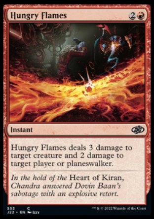(553) Magic The Gathering Jumpstart 2022 Single: Hungry Flames  Common