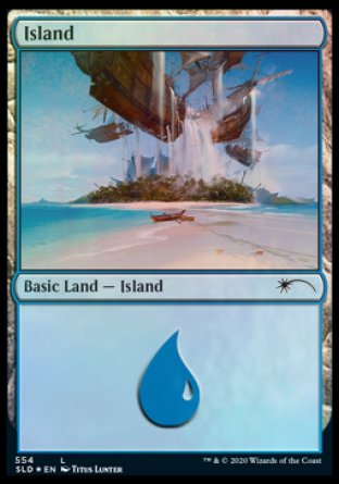 (554) Magic The Gathering Secret Lair Drop Series Single: Island (V.11) Holo Land