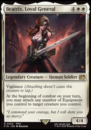 (554) Magic The Gathering Magic: The Gathering - FINAL FANTASY: Extras Single: Beatrix, Loyal General (V.2)  Rare