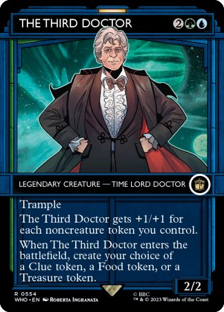 (554) Magic The Gathering Universes Beyond: Doctor Who: Extras Single: The Third Doctor (V.2) Holo Rare