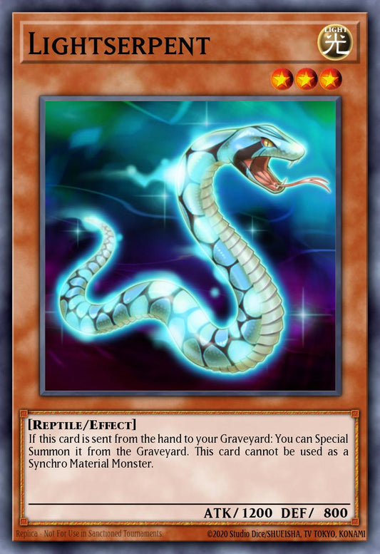 (044) YuGiOh TCG ANGU: Ancient Guardians Single: Lightserpent  Rare
